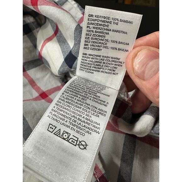 North Face Men’s Stayside Chamois Flannel Shirt Plaid Size Large Cotton - Picture 8 of 12